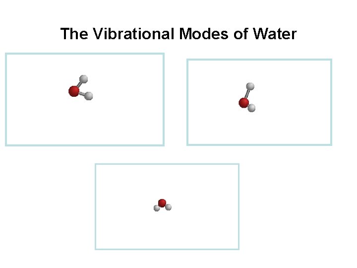 The Vibrational Modes of Water 