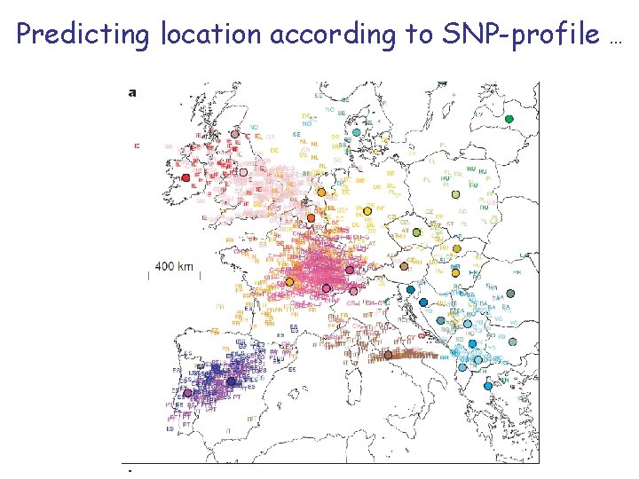 Predicting location according to SNP-profile . . . 