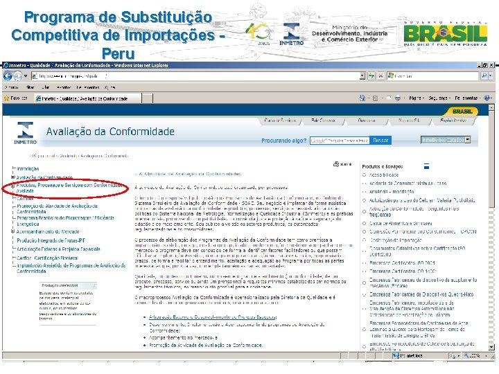Programa de Substituição Competitiva de Importações Peru 