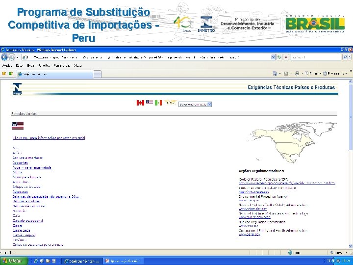 Programa de Substituição Competitiva de Importações Peru 