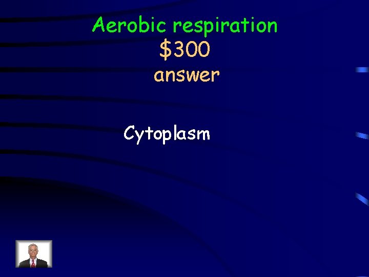 Aerobic respiration $300 answer Cytoplasm 