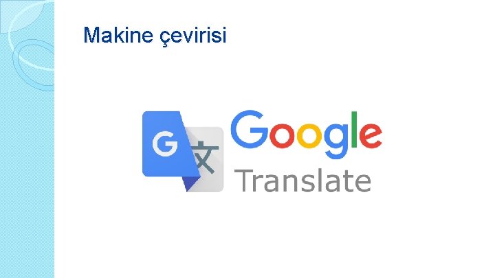 Makine çevirisi 