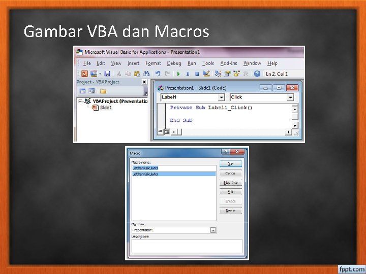 Gambar VBA dan Macros 