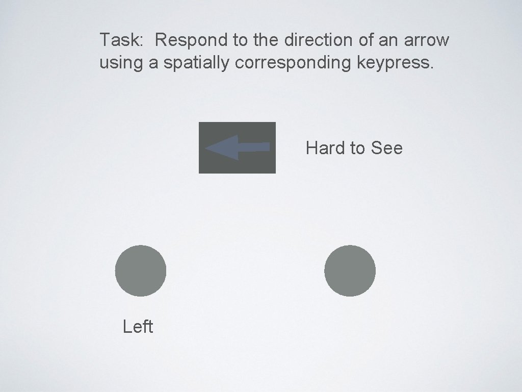 Task: Respond to the direction of an arrow using a spatially corresponding keypress. Hard