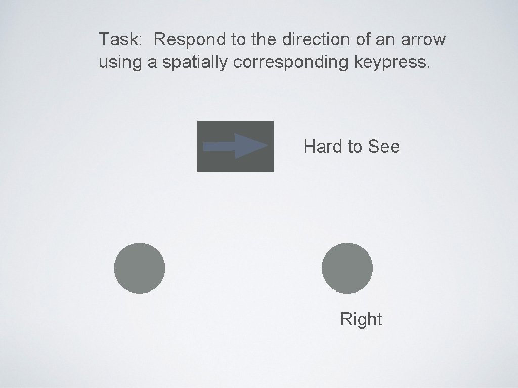 Task: Respond to the direction of an arrow using a spatially corresponding keypress. Hard