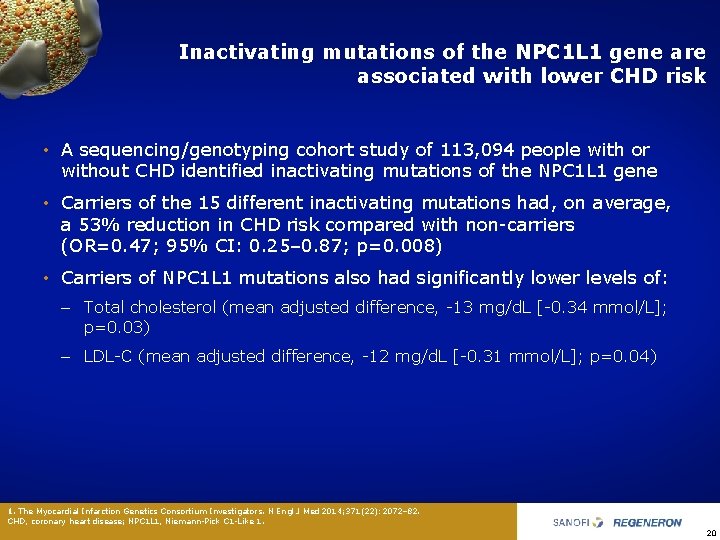 Inactivating mutations of the NPC 1 L 1 gene are associated with lower CHD