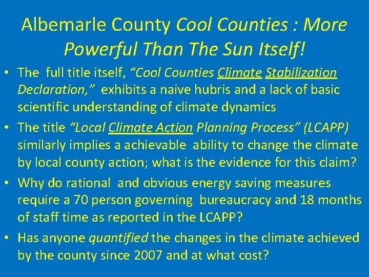 Albemarle County Cool Counties : More Powerful Than The Sun Itself! • The full
