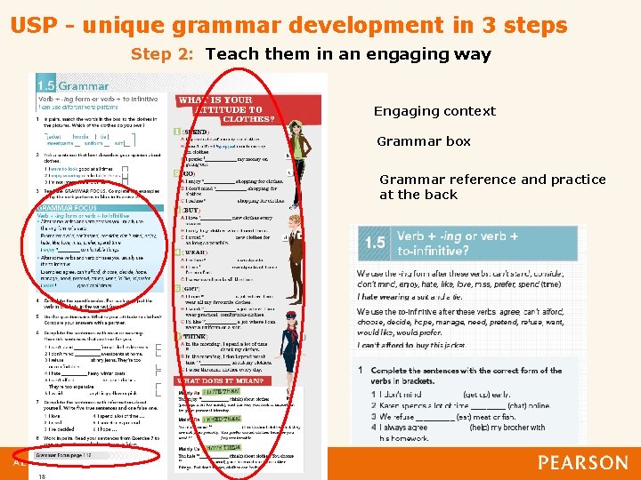 USP - unique grammar development in 3 steps Step 2: Teach them in an