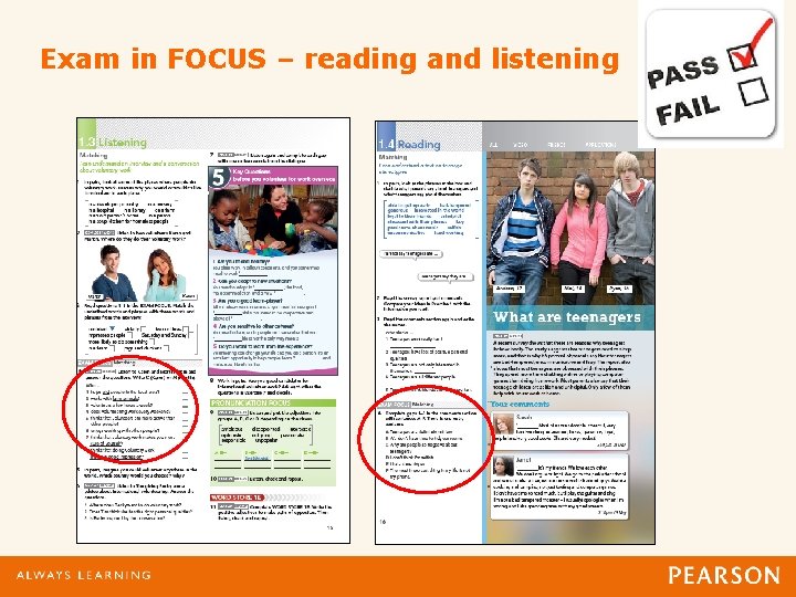 Exam in FOCUS – reading and listening 