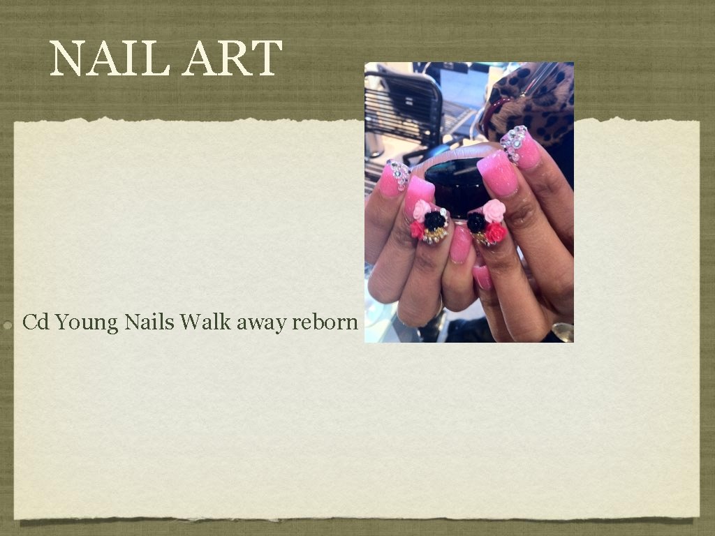 NAIL ART Cd Young Nails Walk away reborn 