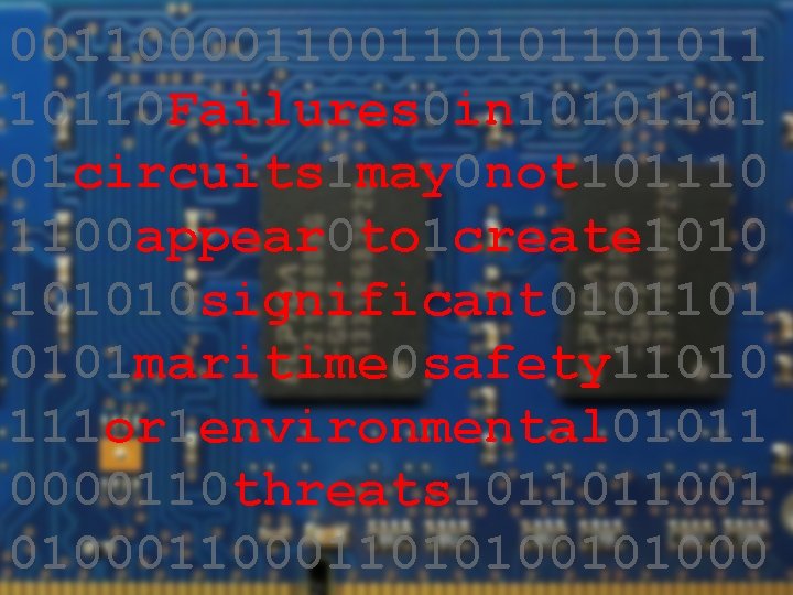 . ppt IACS 00110011010110 Failures 0 in 10101101 01 circuits 1 may 0 not