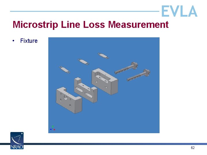 EVLA Microstrip Line Loss Measurement • Fixture 62 