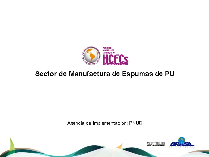 Sector de Manufactura de Espumas de PU Agencia de Implementación: PNUD 