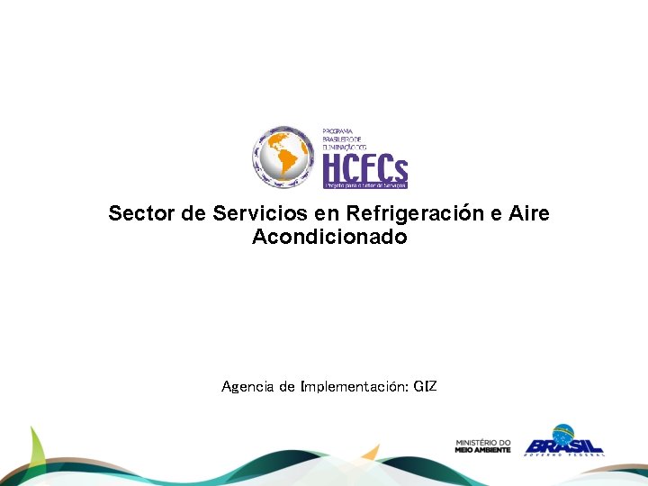 Sector de Servicios en Refrigeración e Aire Acondicionado Agencia de Implementación: GIZ 