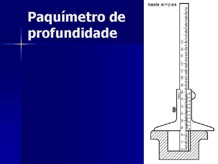 Paquímetro de profundidade 