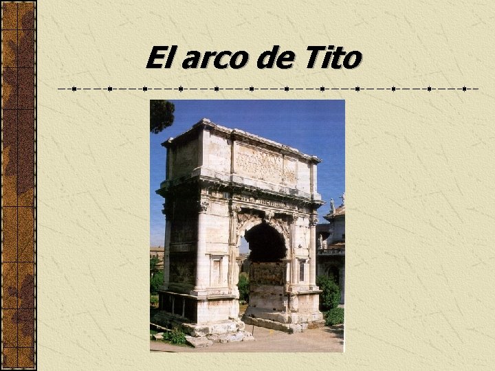 El arco de Tito 