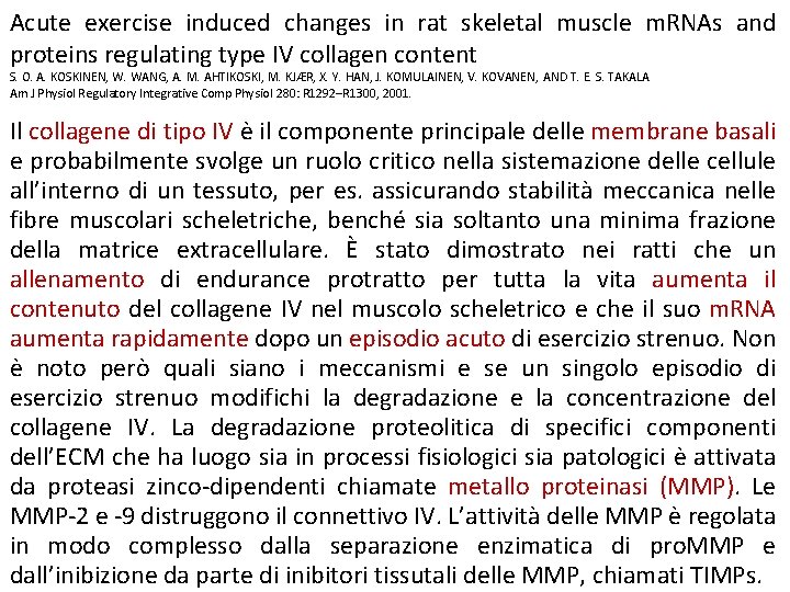 Acute exercise induced changes in rat skeletal muscle m. RNAs and proteins regulating type