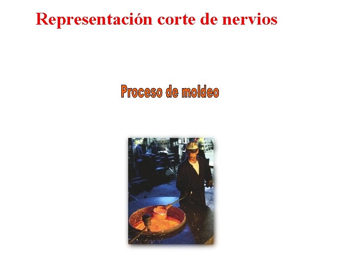 Representación corte de nervios 