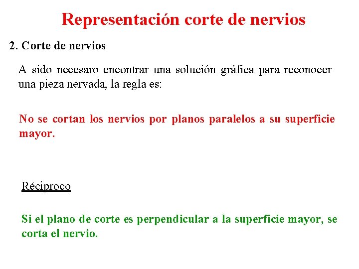 Representación corte de nervios 2. Corte de nervios A sido necesaro encontrar una solución