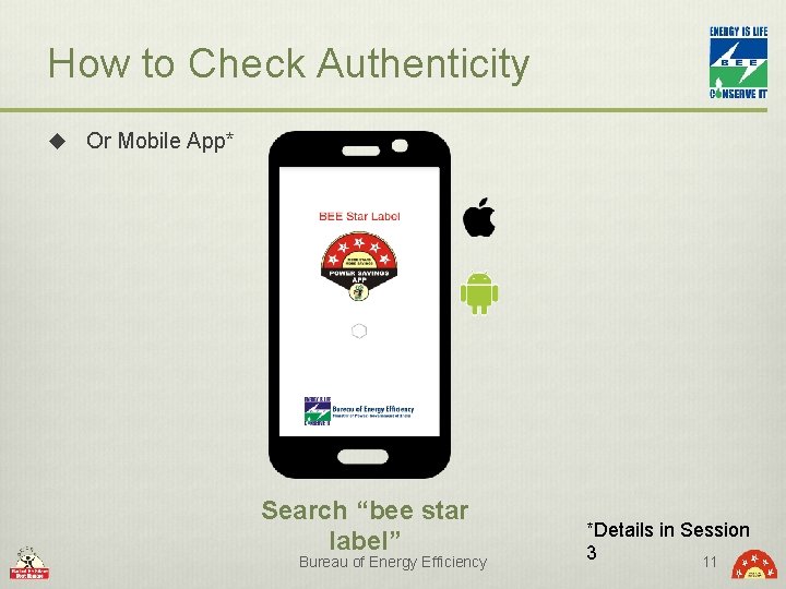 How to Check Authenticity u Or Mobile App* Search “bee star label” Bureau of