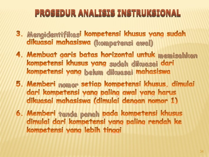 Mengidentifikas (kompetensi awal) memisahkan sudah dikuasai belum dikuasai nomor tanda panah 34 