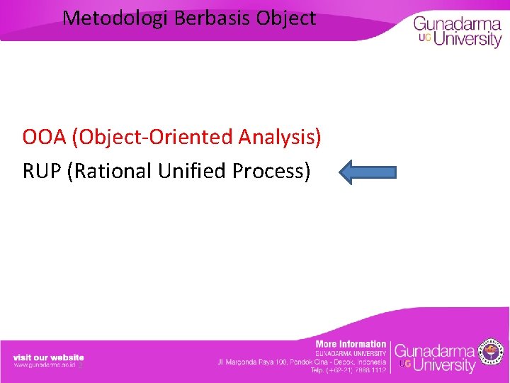 Metodologi Berbasis Object OOA (Object-Oriented Analysis) RUP (Rational Unified Process) 2 