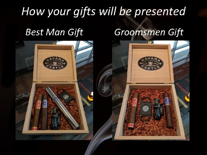 How your gifts will be presented Best Man Gift Groomsmen Gift 