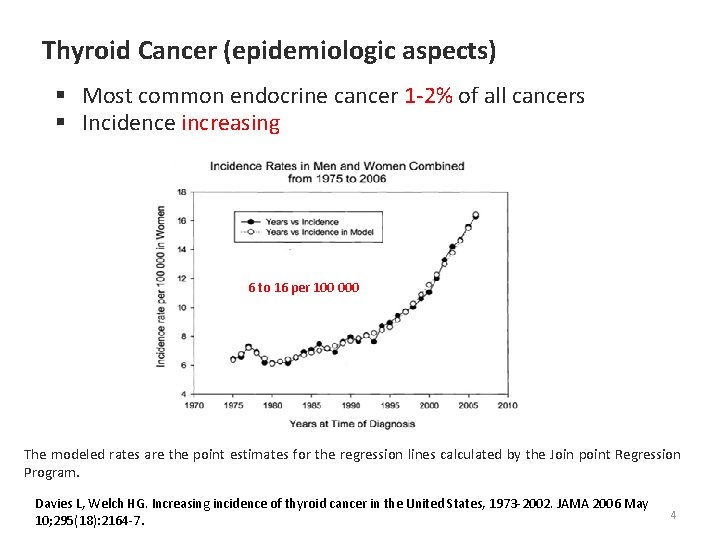 Thyroid Cancer (epidemiologic aspects) § Most common endocrine cancer 1 -2% of all cancers