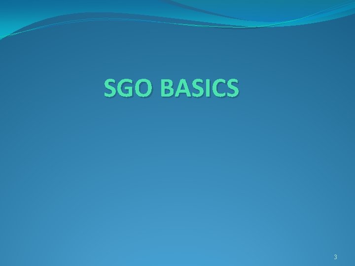 SGO BASICS 3 