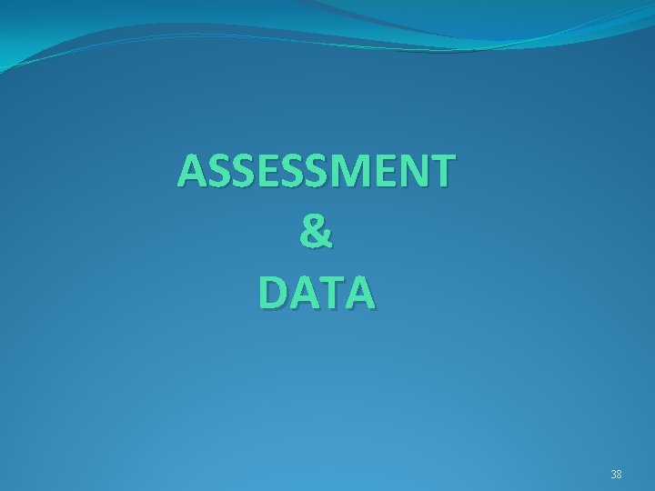 ASSESSMENT & DATA 38 
