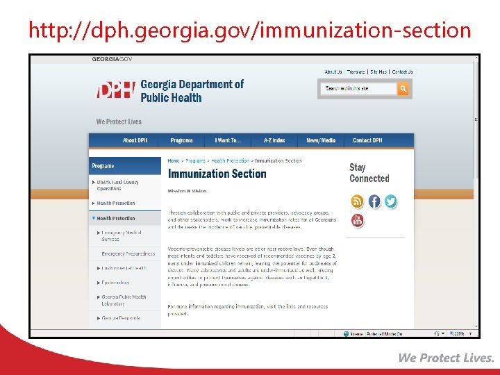 http: //dph. georgia. gov/immunization-section 