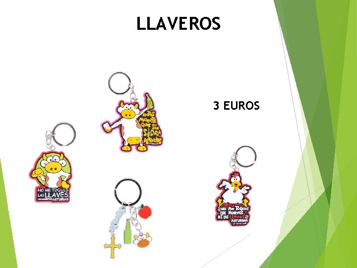 LLAVEROS 3 EUROS 