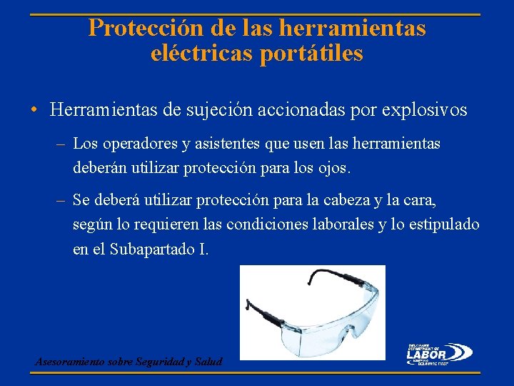 Protección de las herramientas eléctricas portátiles • Herramientas de sujeción accionadas por explosivos –
