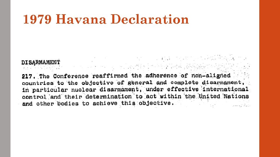 1979 Havana Declaration 