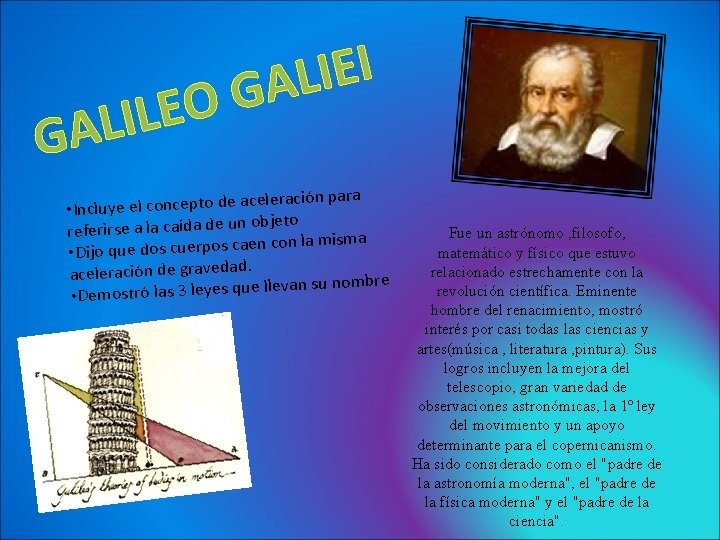 I E I L A G O E L I L A G celeración