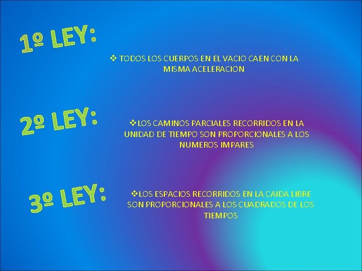 : Y E L 1º : Y E L 2º : Y E L
