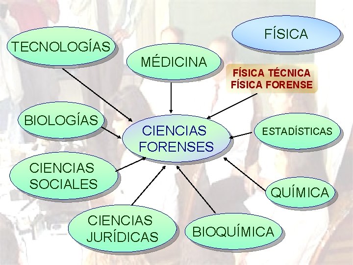 FÍSICA TECNOLOGÍAS MÉDICINA BIOLOGÍAS CIENCIAS FORENSES CIENCIAS SOCIALES CIENCIAS JURÍDICAS FÍSICA TÉCNICA FÍSICA FORENSE