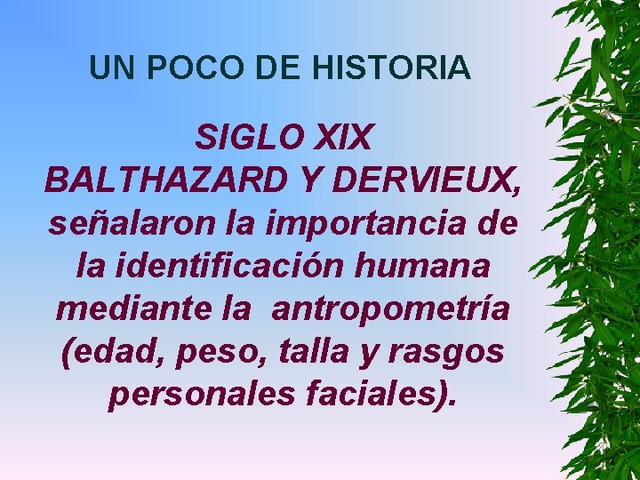 UN POCO DE HISTORIA SIGLO XIX BALTHAZARD Y DERVIEUX, señalaron la importancia de la