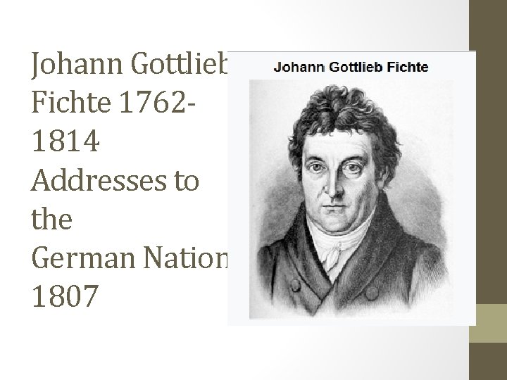 Johann Gottlieb Fichte 17621814 Addresses to the German Nation 1807 