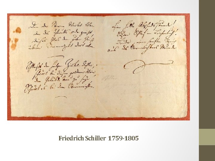 Friedrich Schiller 1759 -1805 