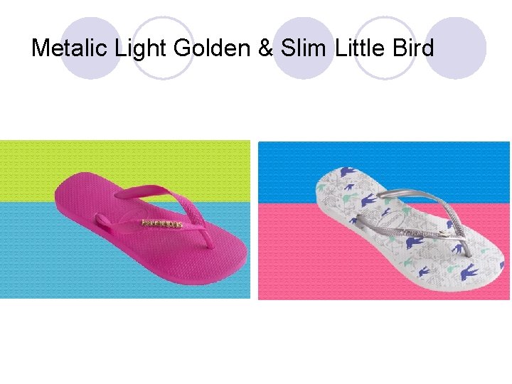 Metalic Light Golden & Slim Little Bird 