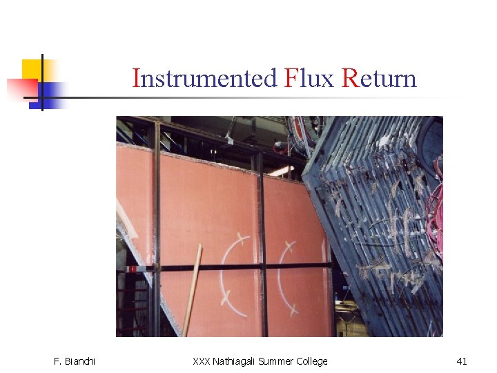 Instrumented Flux Return F. Bianchi XXX Nathiagali Summer College 41 