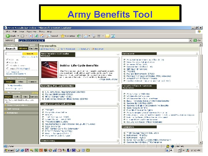 Army Benefits Tool 