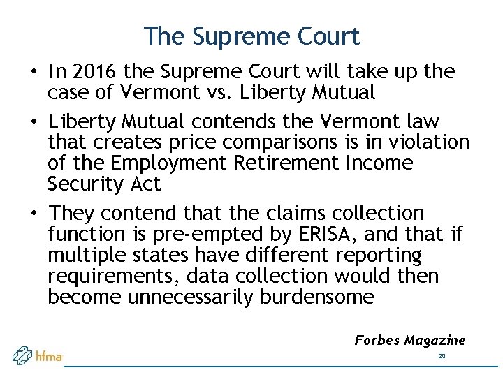 The Supreme Court • In 2016 the Supreme Court will take up the case