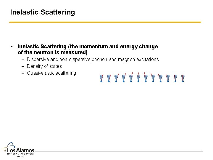 Inelastic Scattering • Inelastic Scattering (the momentum and energy change of the neutron is