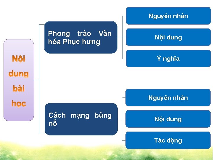 Nguyên nhân Phong trào Văn hóa Phục hưng Nội dung Ý nghĩa Nguyên nhân