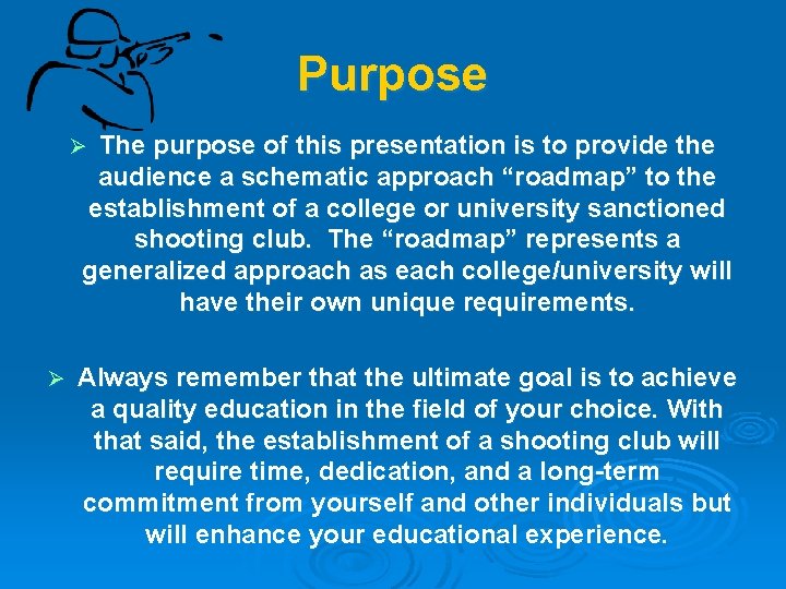 Purpose The purpose of this presentation is to provide the audience a schematic approach