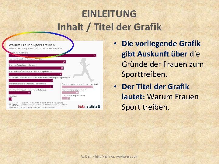 EINLEITUNG Inhalt / Titel der Grafik • Die vorliegende Grafik gibt Auskunft über die