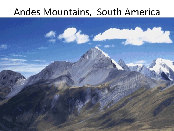 Andes Mountains, South America 