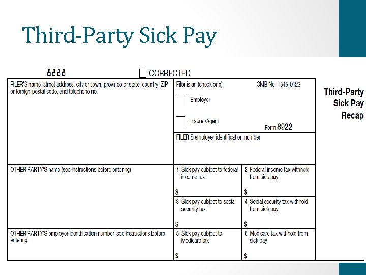 Third-Party Sick Pay 